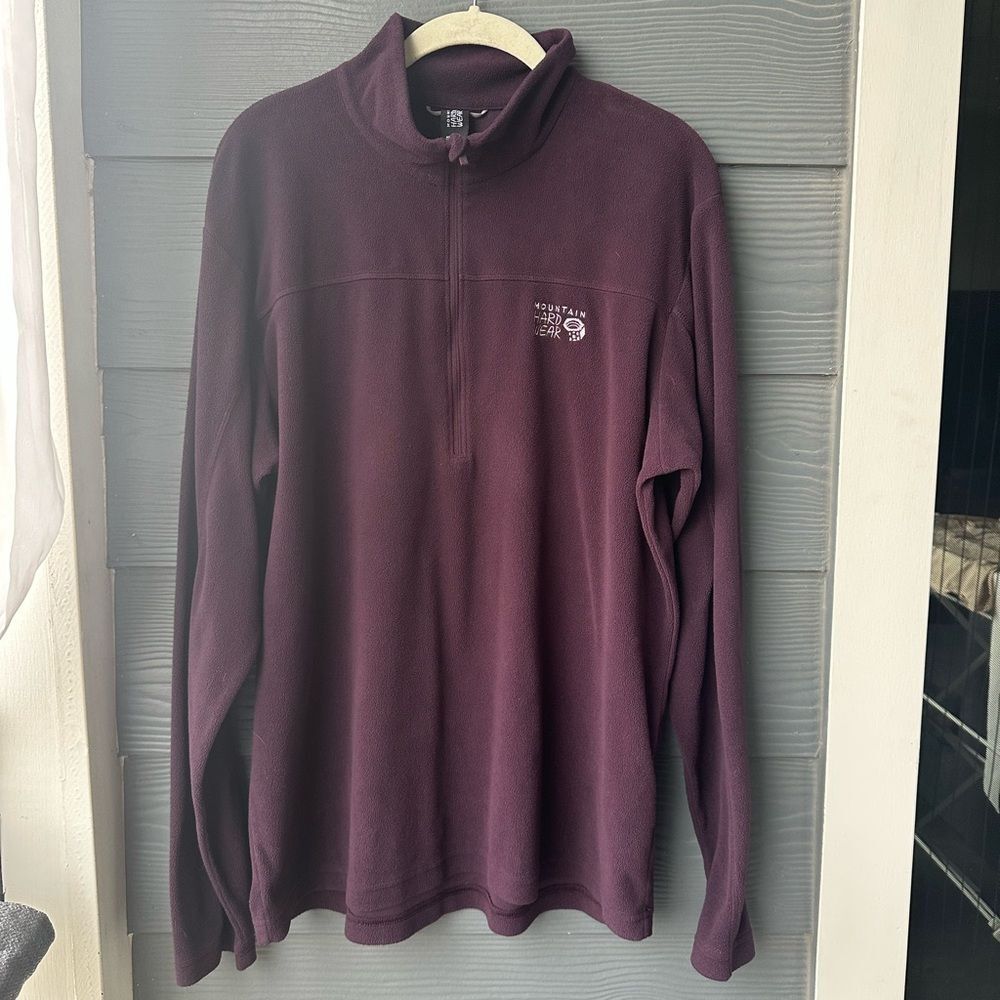 Mountain Hardwear Men’s Deep Plum Fleece Jacket L